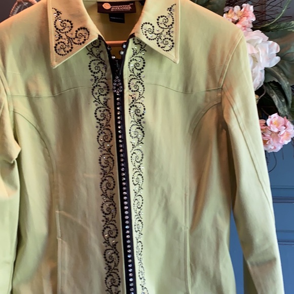 Christine Alexander jacket with Swarovski crystals Great For Christmas Parties - Picture 6 of 10